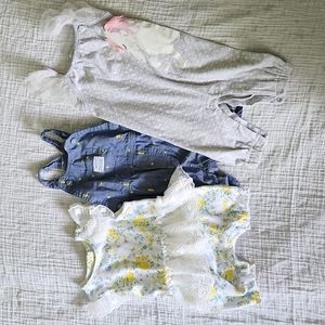 3 girl's summer outfits